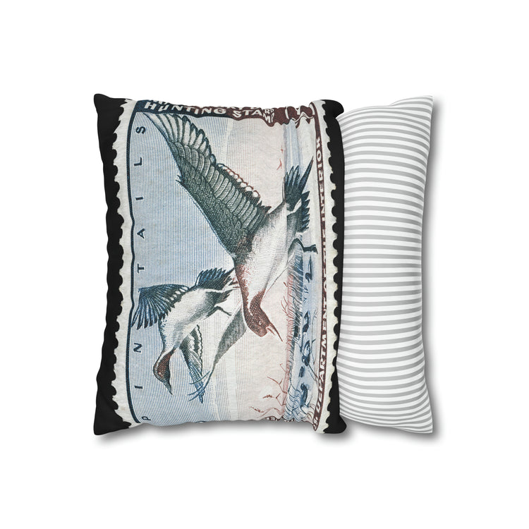Official 1962-1963 Federal Duck Stamp - Zippered Pillow Cover