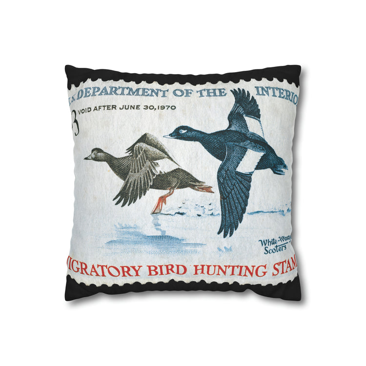 Official 1969-1970 Federal Duck Stamp - Zippered Pillow Cover