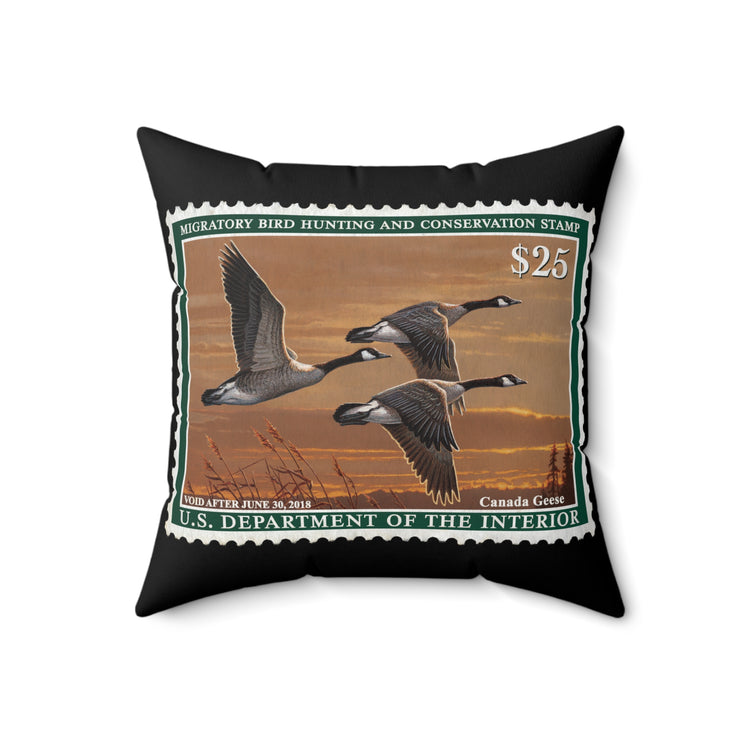 Official 2017-2018 Federal Duck Stamp - Black Pillow