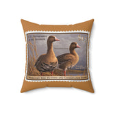 Official 2011-2012 Federal Duck Stamp - Light Brown Pillow