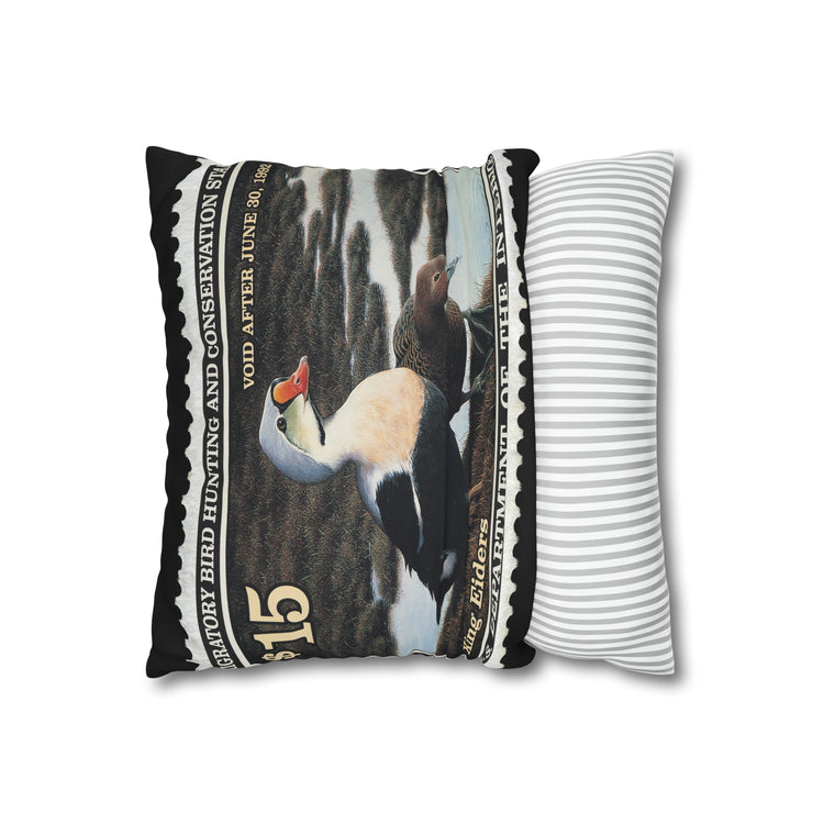 Official 1991-1992 Federal Duck Stamp - Zippered Pillow Cover