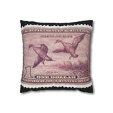 Official 1938-1939 Federal Duck Stamp - Zippered Pillow Cover