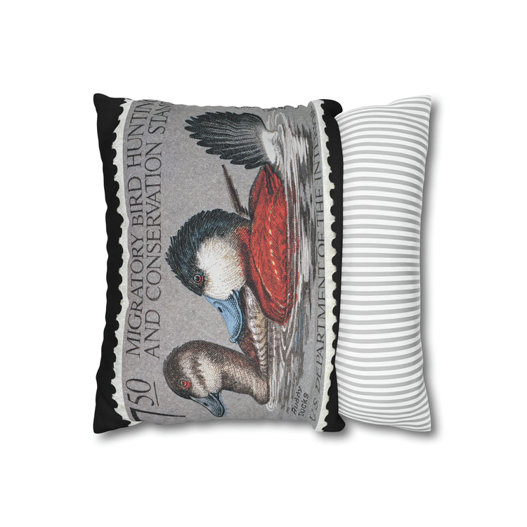 Official 1981-1982 Federal Duck Stamp - Zippered Pillow Cover