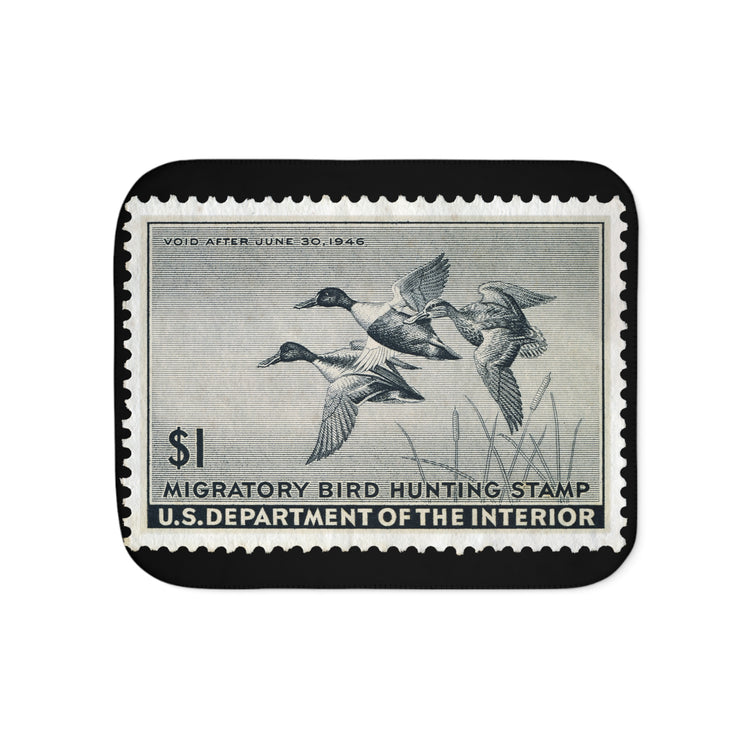 Official 1945-1946 Federal Duck Stamp - Sherpa Blanket