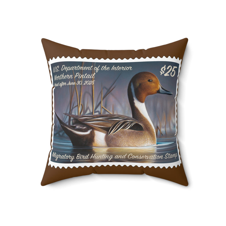 Official 2024-2025 Federal Duck Stamp - Brown Pillow