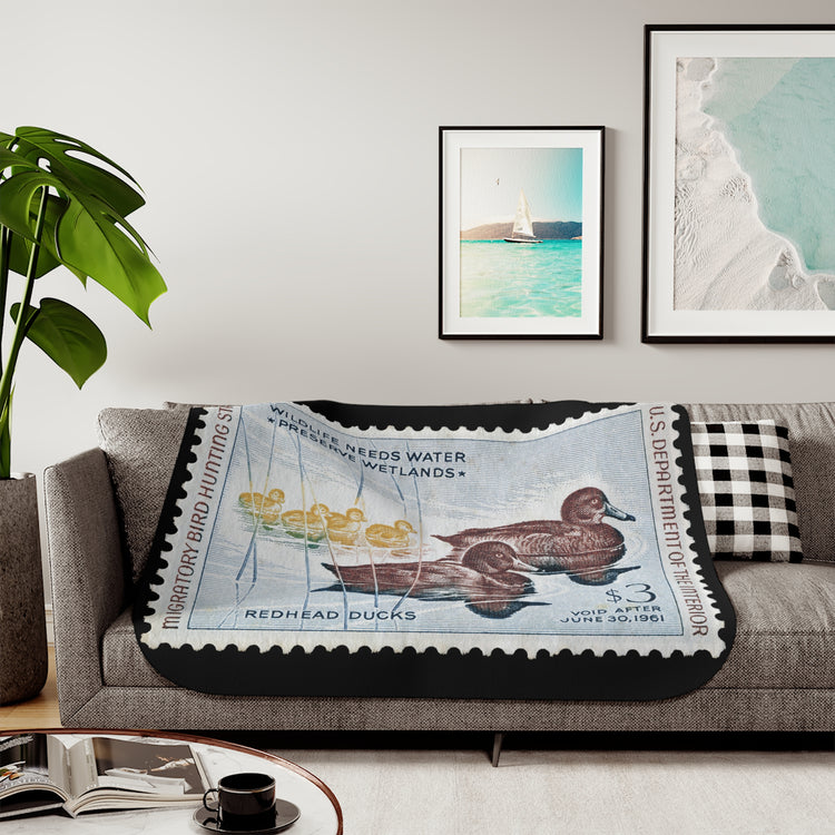 Official 1960-1961 Federal Duck Stamp - Sherpa Blanket