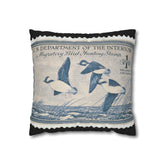 Official 1948-1949 Federal Duck Stamp - Zippered Pillow Cover