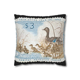 Official 1961-1962 Federal Duck Stamp - Zippered Pillow Cover