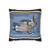 Official 1984-1985 Federal Duck Stamp - Zippered Pillow Cover