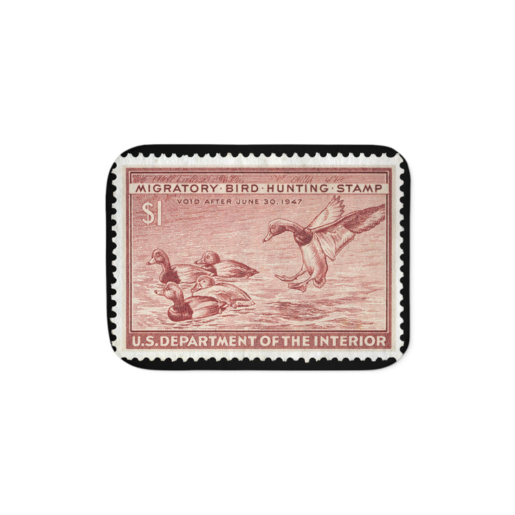 Official 1946-1947 Federal Duck Stamp - Sherpa Blanket