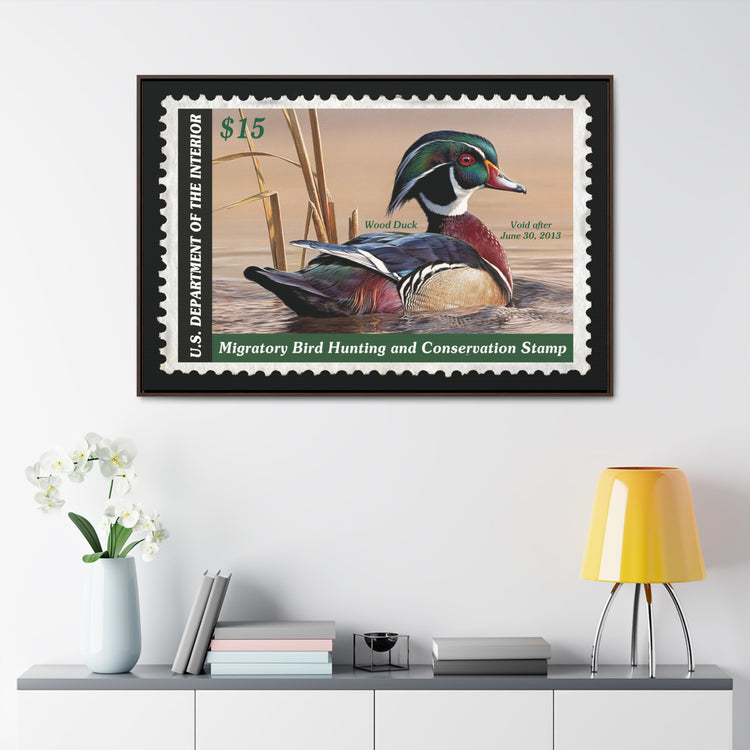 Official 2012 - 2013 Federal Duck Stamp - Framed Canvas Sign