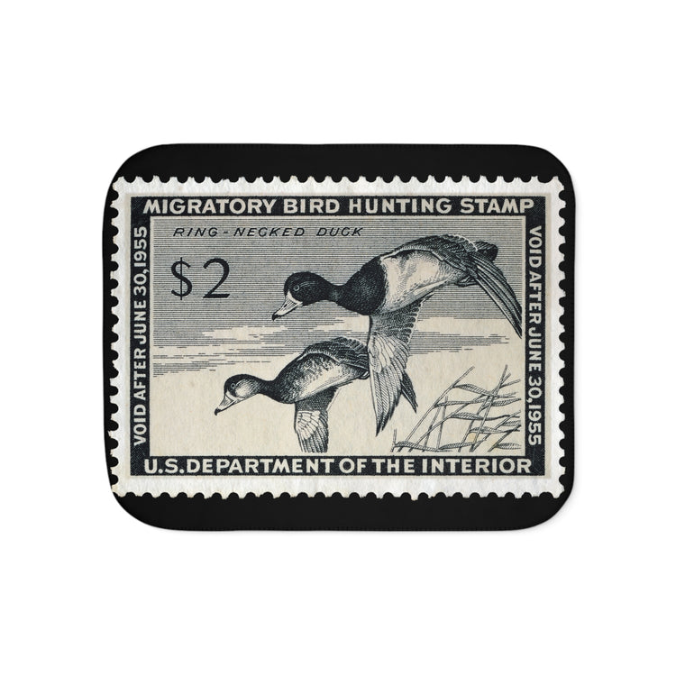 Official 1954-1955 Federal Duck Stamp - Sherpa Blanket