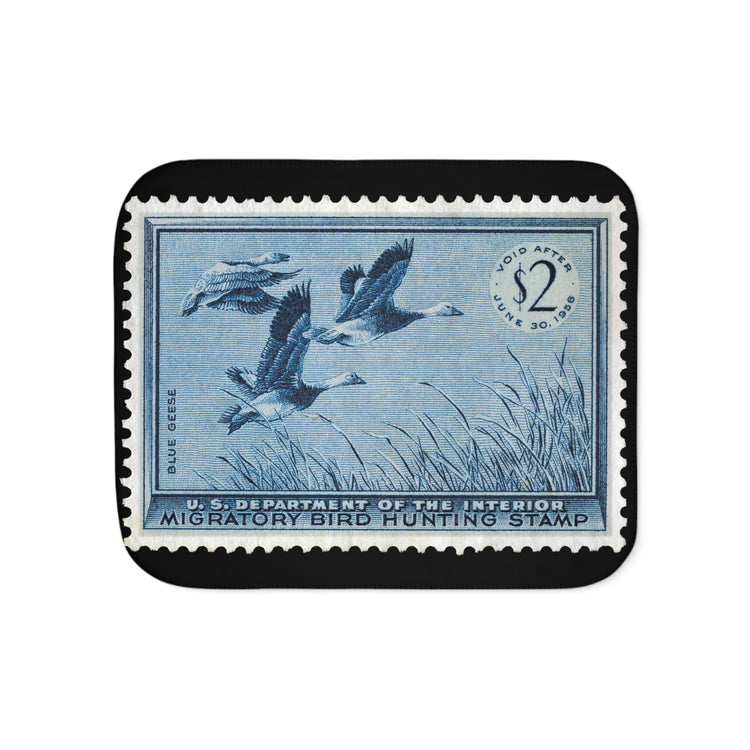 Official 1955-1956 Federal Duck Stamp - Sherpa Blanket