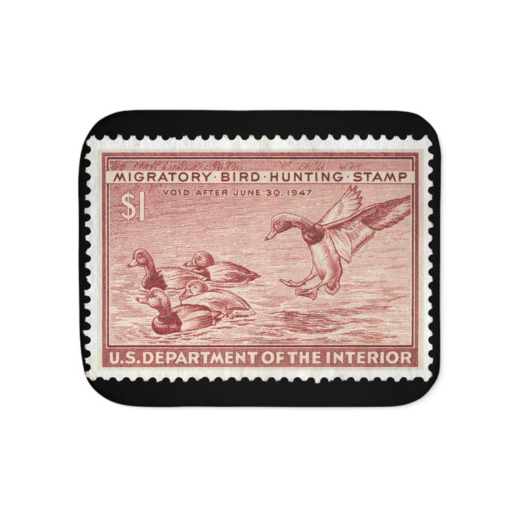 Official 1946-1947 Federal Duck Stamp - Sherpa Blanket