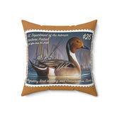 Official 2024-2025 Federal Duck Stamp - Light Brown Pillow