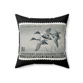 Official 1945-1946 Federal Duck Stamp - Black Pillow