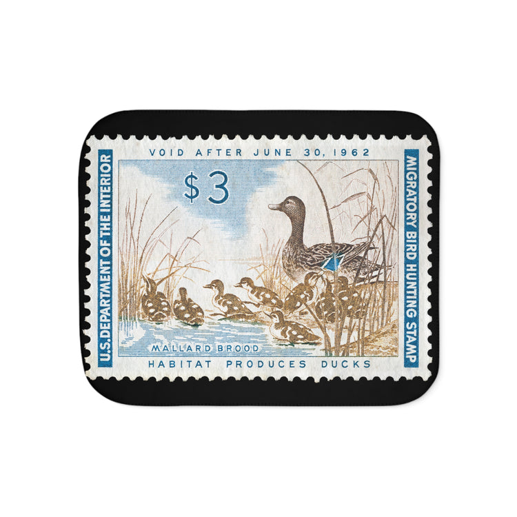Official 1961-1962 Federal Duck Stamp - Sherpa Blanket