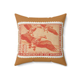 Official 1944-1945 Federal Duck Stamp - Light Brown Pillow