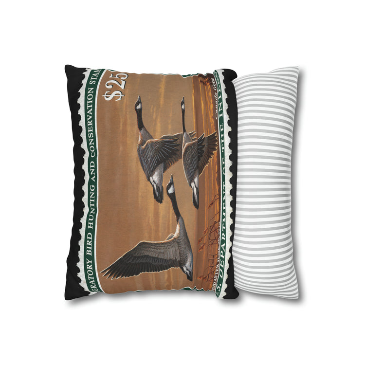 Official 2017-2018 Federal Duck Stamp - Zippered Pillow Cover