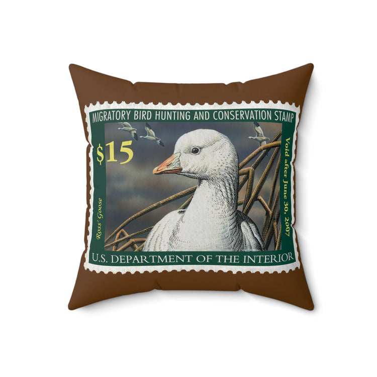Official 2006-2007 Federal Duck Stamp - Brown Pillow