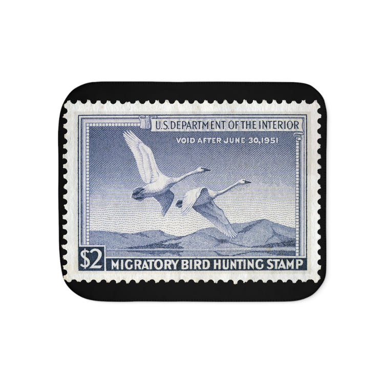 Official 1950-1951 Federal Duck Stamp - Sherpa Blanket