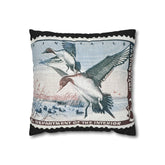Official 1962-1963 Federal Duck Stamp - Zippered Pillow Cover