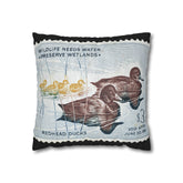 Official 1960-1961 Federal Duck Stamp - Zippered Pillow Cover