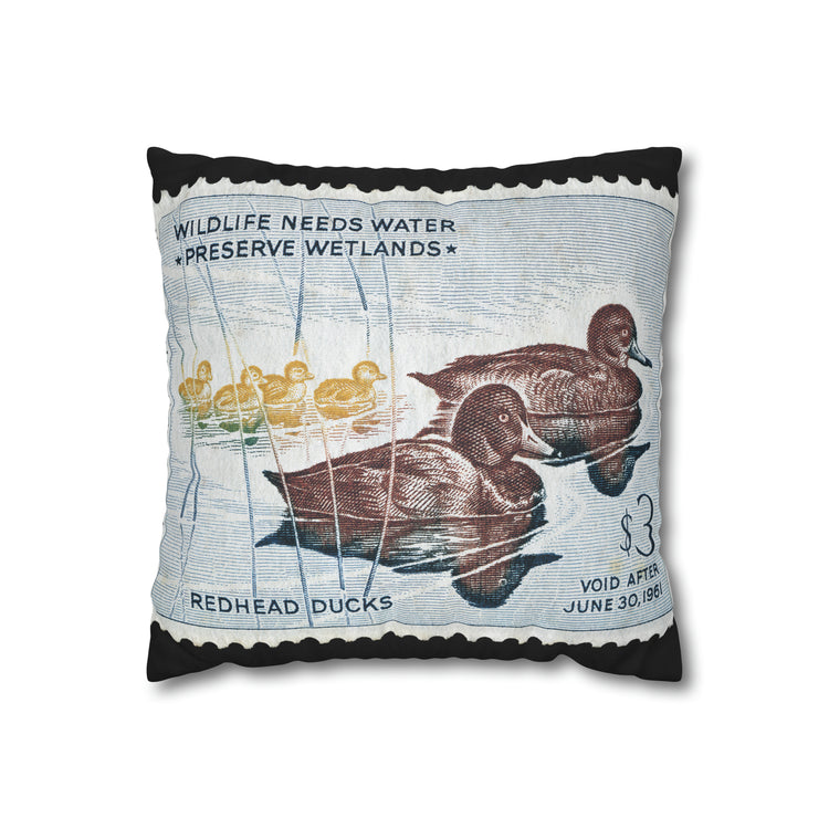 Official 1960-1961 Federal Duck Stamp - Zippered Pillow Cover