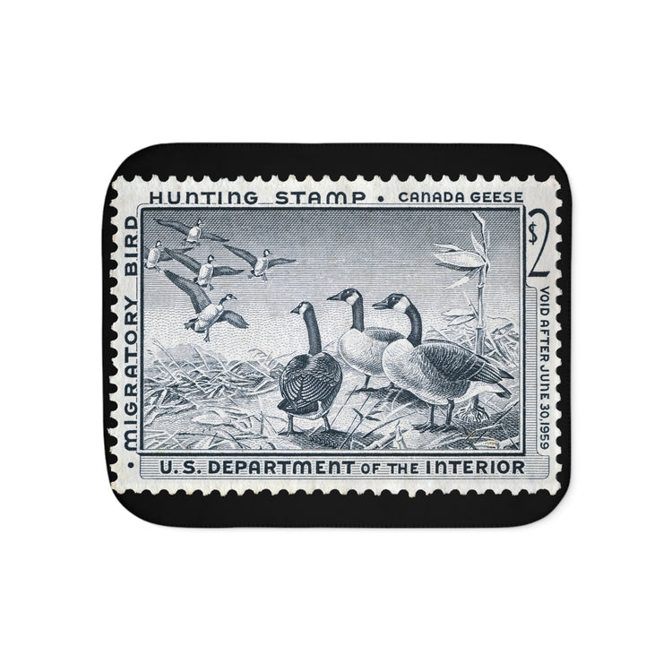 Official 1958-1959 Federal Duck Stamp - Sherpa Blanket