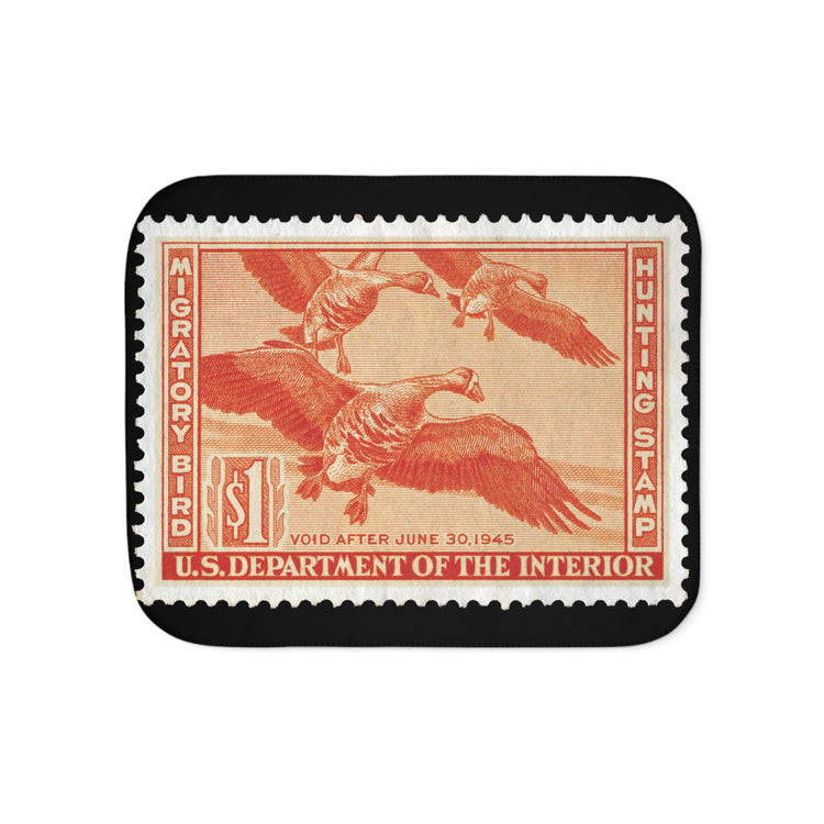 Official 1944-1945 Federal Duck Stamp - Sherpa Blanket
