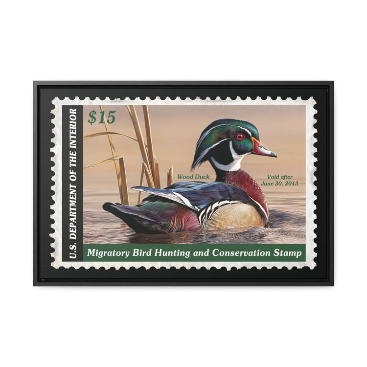 Official 2012 - 2013 Federal Duck Stamp - Framed Canvas Sign