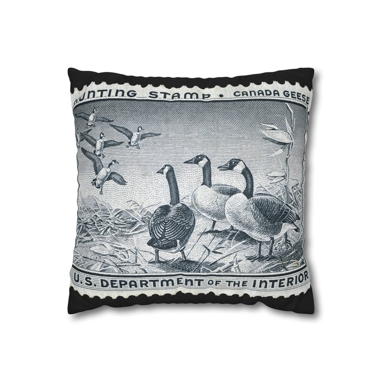 Official 1958-1959 Federal Duck Stamp - Zippered Pillow Cover