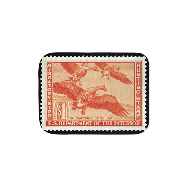 Official 1944-1945 Federal Duck Stamp - Sherpa Blanket