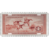Official 1935 - 1936 Federal Duck Stamp - License Plate