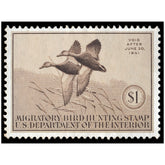 Official 1940 - 1941 Federal Duck Stamp-Metal Sign