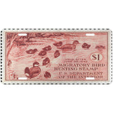 Official 1941-1942 Federal Duck Stamp - License Plate