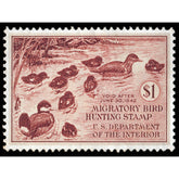 Official 1941 - 1942 Federal Duck Stamp-Metal Sign
