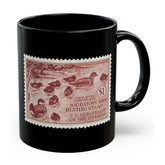 Official 1941-1942 Federal Duck Stamp - Black Mug