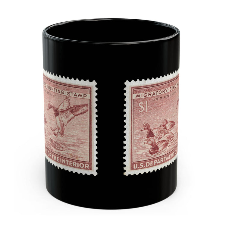 Official 1946-1947 Federal Duck Stamp - Black Mug