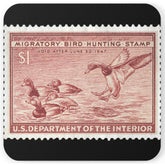 Official 1946-1947 Federal Duck Stamp - Cork Back Coaster