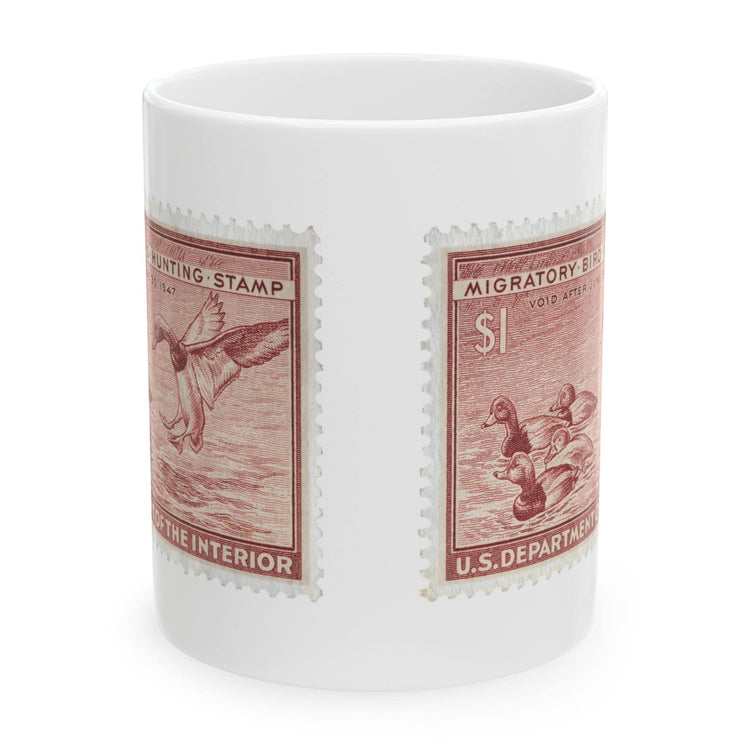 Official 1946-1947 Federal Duck Stamp - White Mug