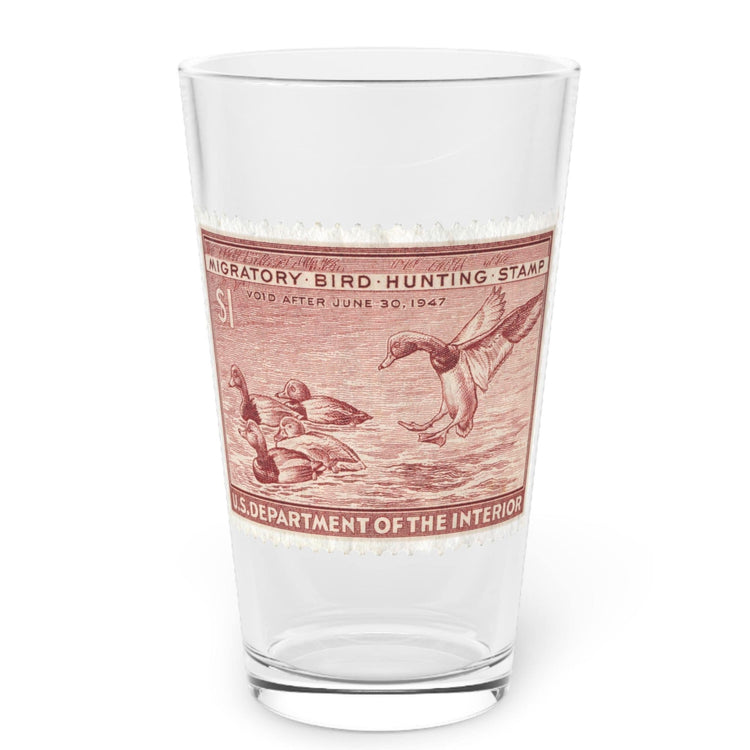Official 1946-1947 Federal Duck Stamp - Pint Glass