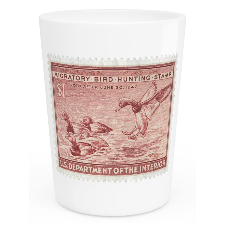 Official 1946-1947 Federal Duck Stamp - Shot Glass