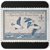 Official 1948-1949 Federal Duck Stamp - Cork Back Coaster