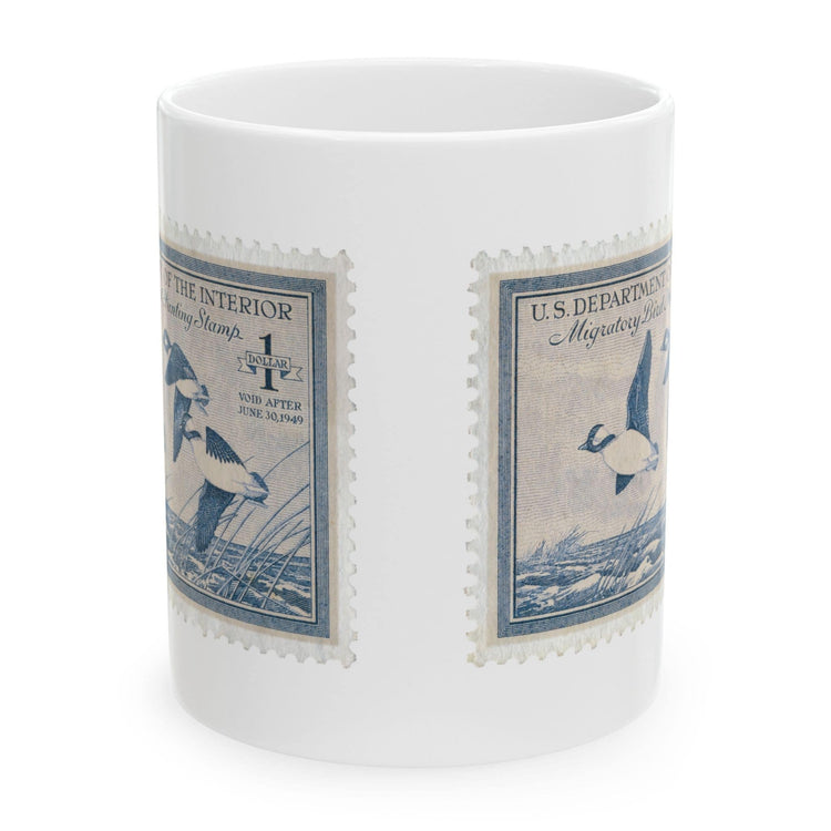 Official 1948-1949 Federal Duck Stamp - White Mug