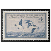 Official 1948 - 1949 Federal Duck Stamp - Canvas Sign