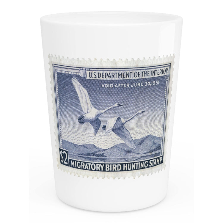 Official 1950-1951 Federal Duck Stamp - Shot Glass