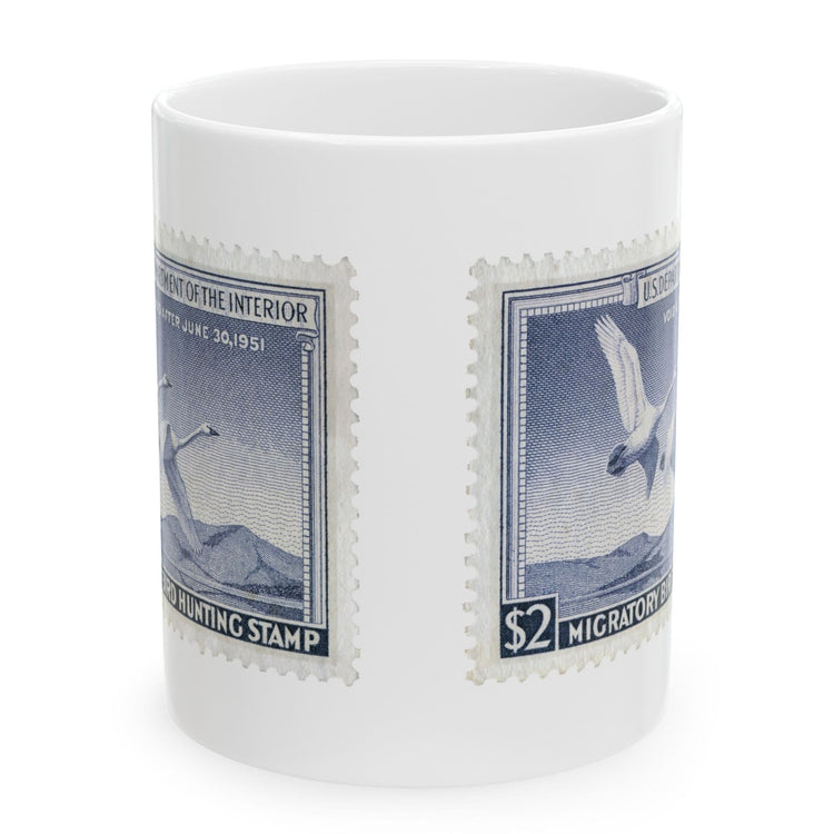 Official 1950-1951 Federal Duck Stamp - White Mug