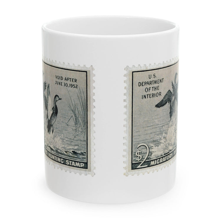 Official 1951-1952 Federal Duck Stamp - White Mug