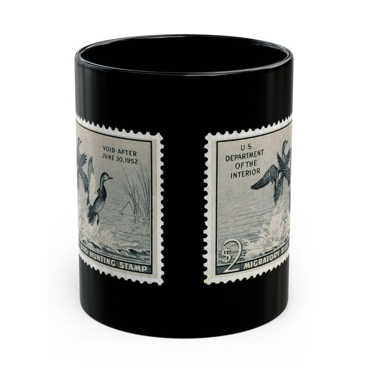 Official 1951-1952 Federal Duck Stamp - Black Mug